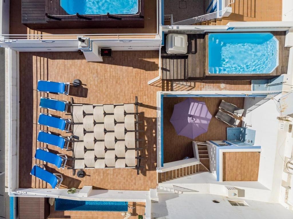 Refurbished Beachfront House, Pool, Ac, Wifi, Albufeira, Sea View Bagian luar foto